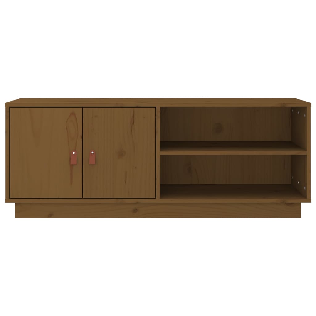 TV skapis, medus brūnā krāsā, 105x34x40cm, priede
