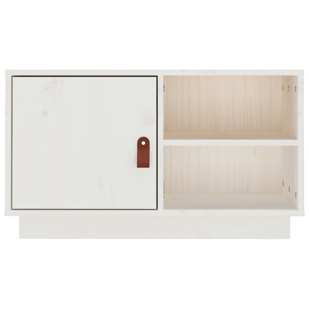 TV cabinet, white, 70x34x40cm, solid pine