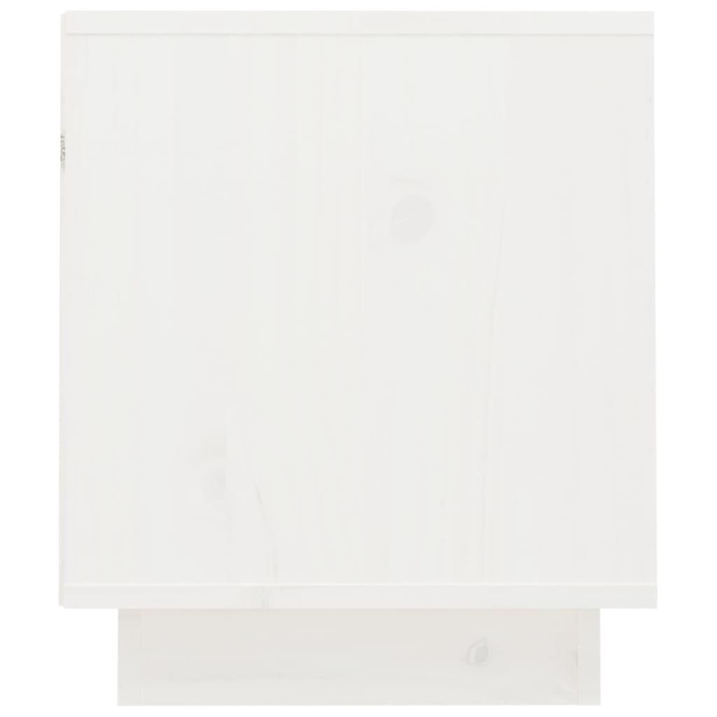 TV cabinet, white, 70x34x40cm, solid pine