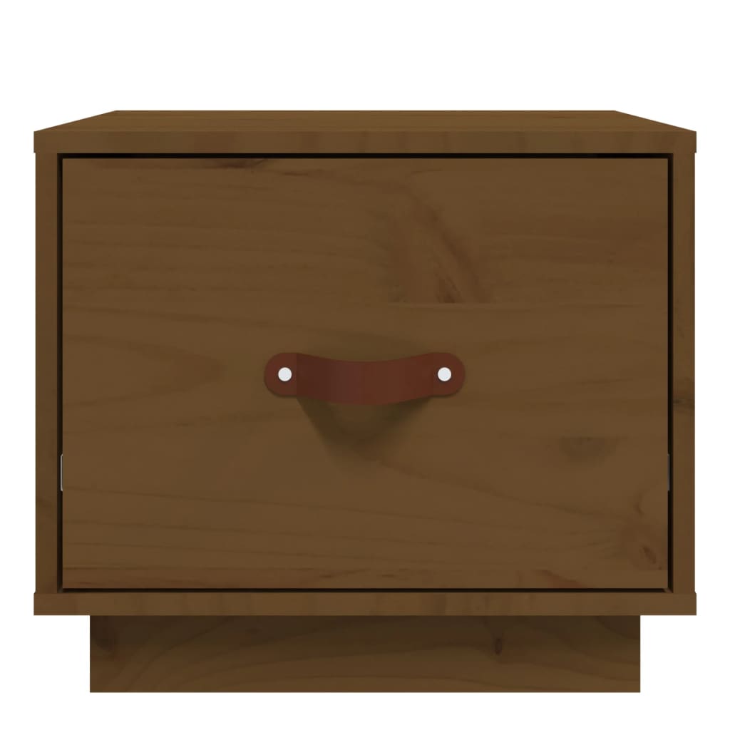 Bedside tables, 2 pcs., honey brown, 40x34x35cm, pine
