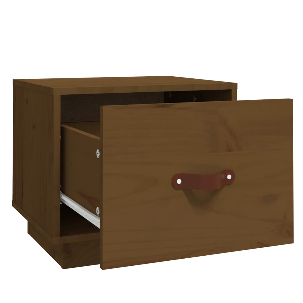Bedside tables, 2 pcs., honey brown, 40x34x35cm, pine