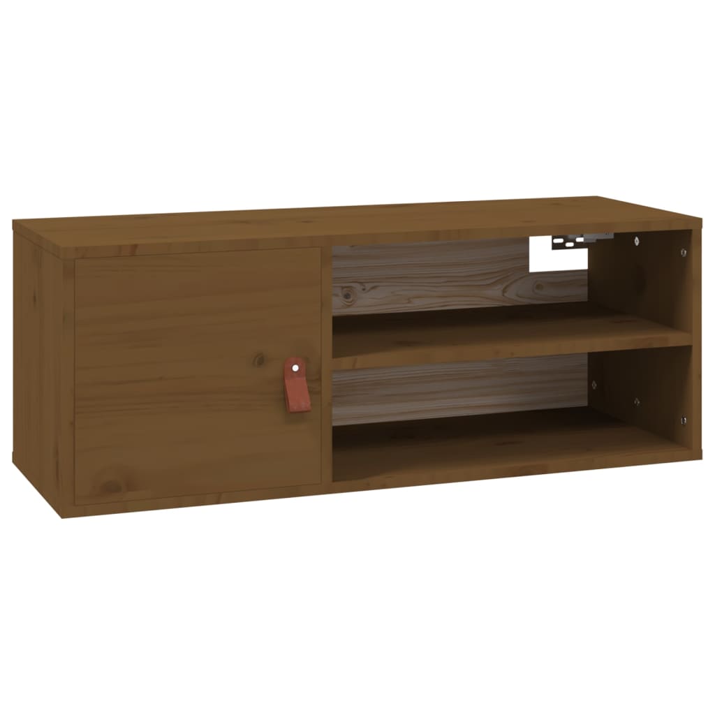 Wall cabinets, 2 pcs., honey brown, 80x30x30cm, pine