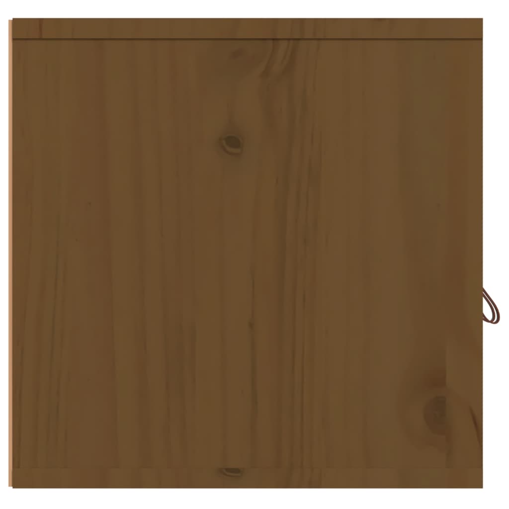Wall cabinets, 2 pcs., honey brown, 80x30x30cm, pine