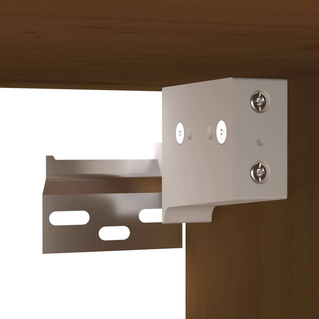 Wall cabinets, 2 pcs., honey brown, 80x30x30cm, pine