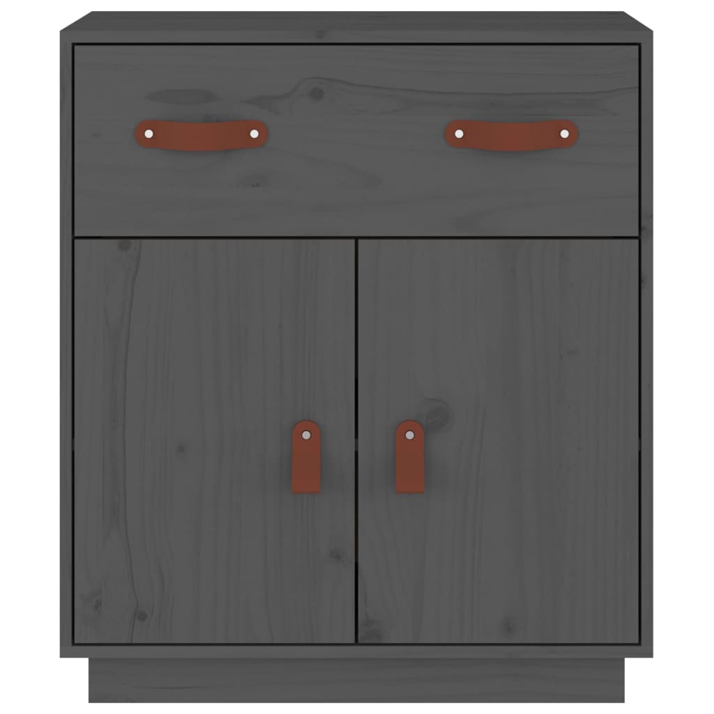 Sideboard, grey, 65.5x40x75cm, solid pine