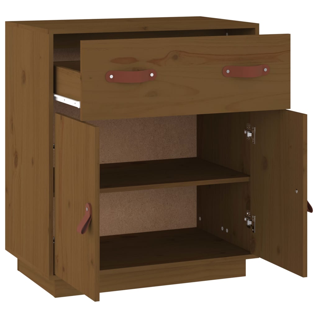 Sideboard, honey brown, 65.5x40x75cm, solid pine