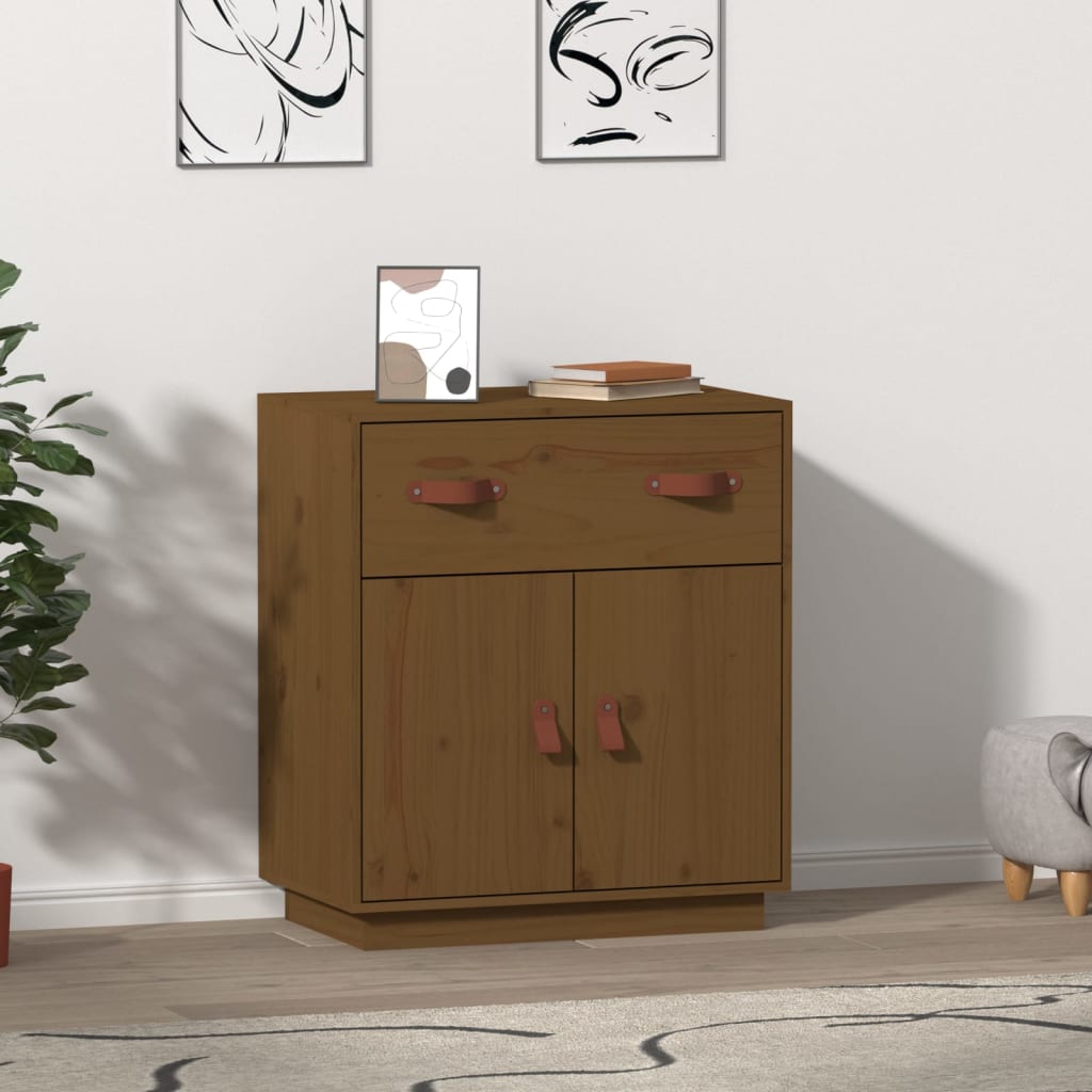 Sideboard, honey brown, 65.5x40x75cm, solid pine