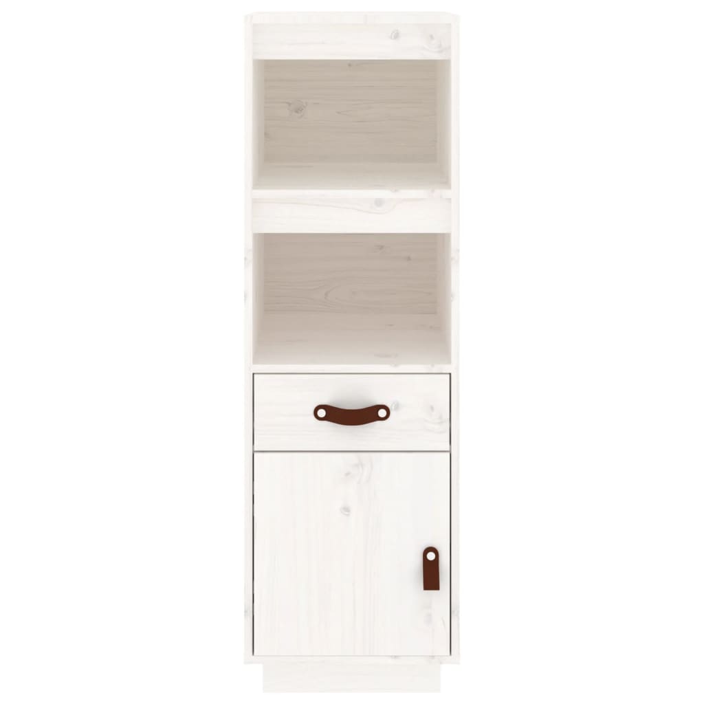 Chest of drawers, white, 34x40x108.5cm, solid pine wood