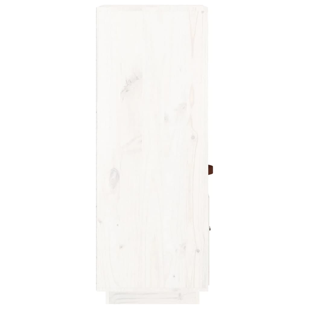 Chest of drawers, white, 34x40x108.5cm, solid pine wood
