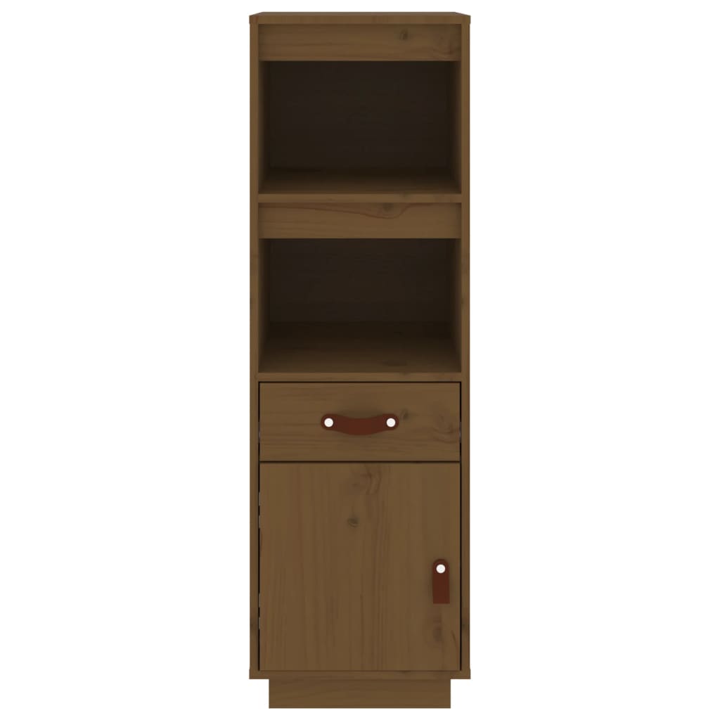 Chest of drawers, honey brown, 34x40x108.5cm, solid pine