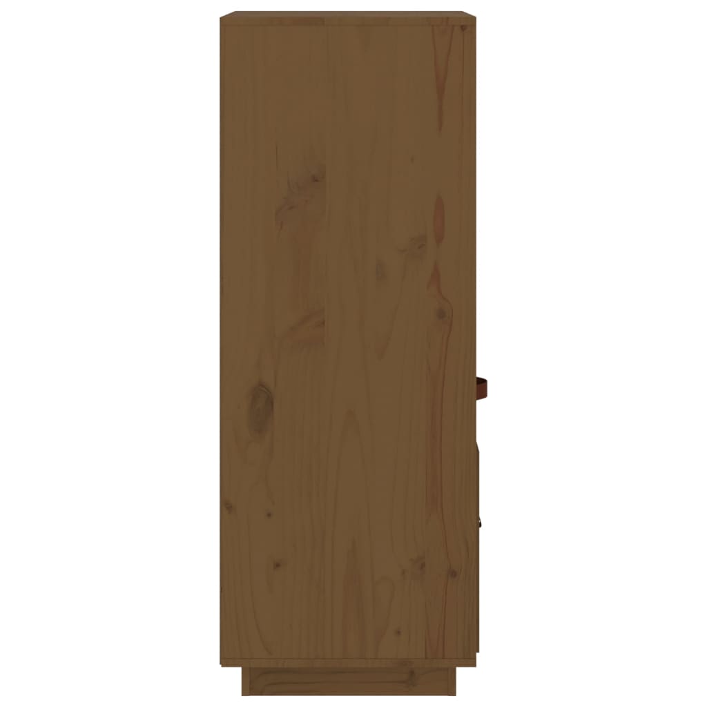 Chest of drawers, honey brown, 34x40x108.5cm, solid pine