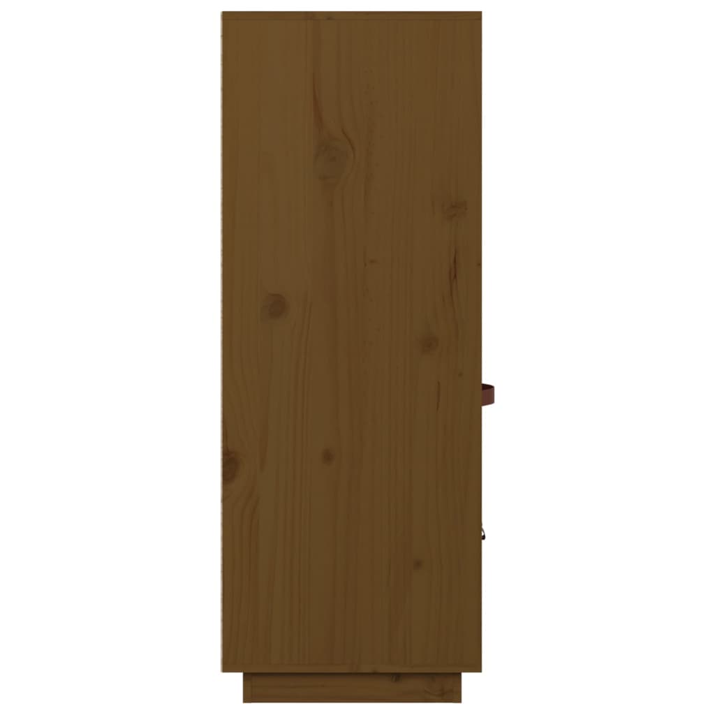 Chest of drawers, honey brown, 67x40x108.5cm, solid pine wood