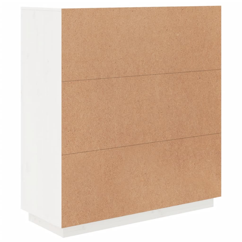 Komoda, balta, 100x40x108,5cm, pušies medienos masyvas