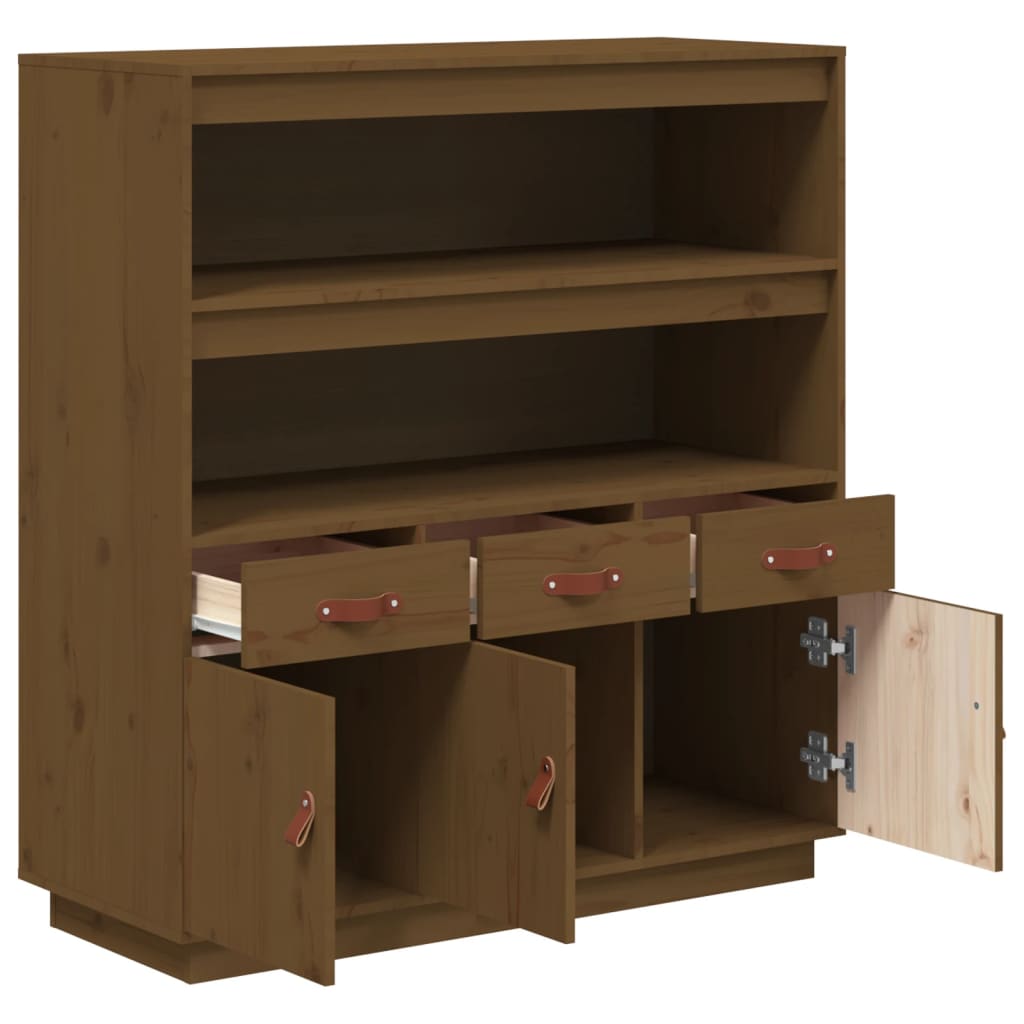 Komoda, medaus ruda, 100x40x108,5cm, pušies medienos masyvas