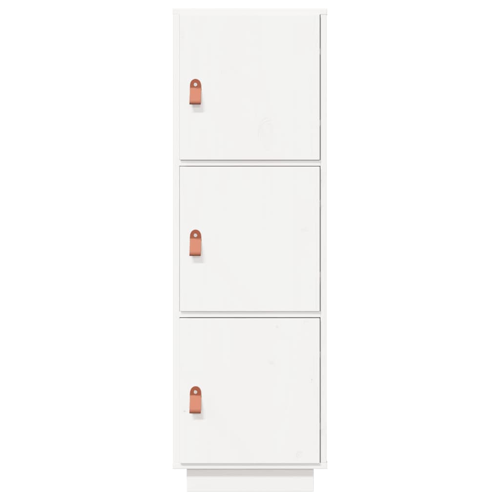 Chest of drawers, white, 34x40x108.5cm, solid pine wood
