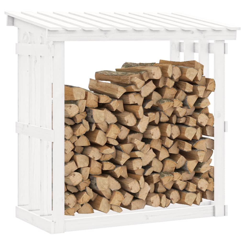 Stovas malkoms, baltas, 108x64,5x109cm, pušies medienos masyvas
