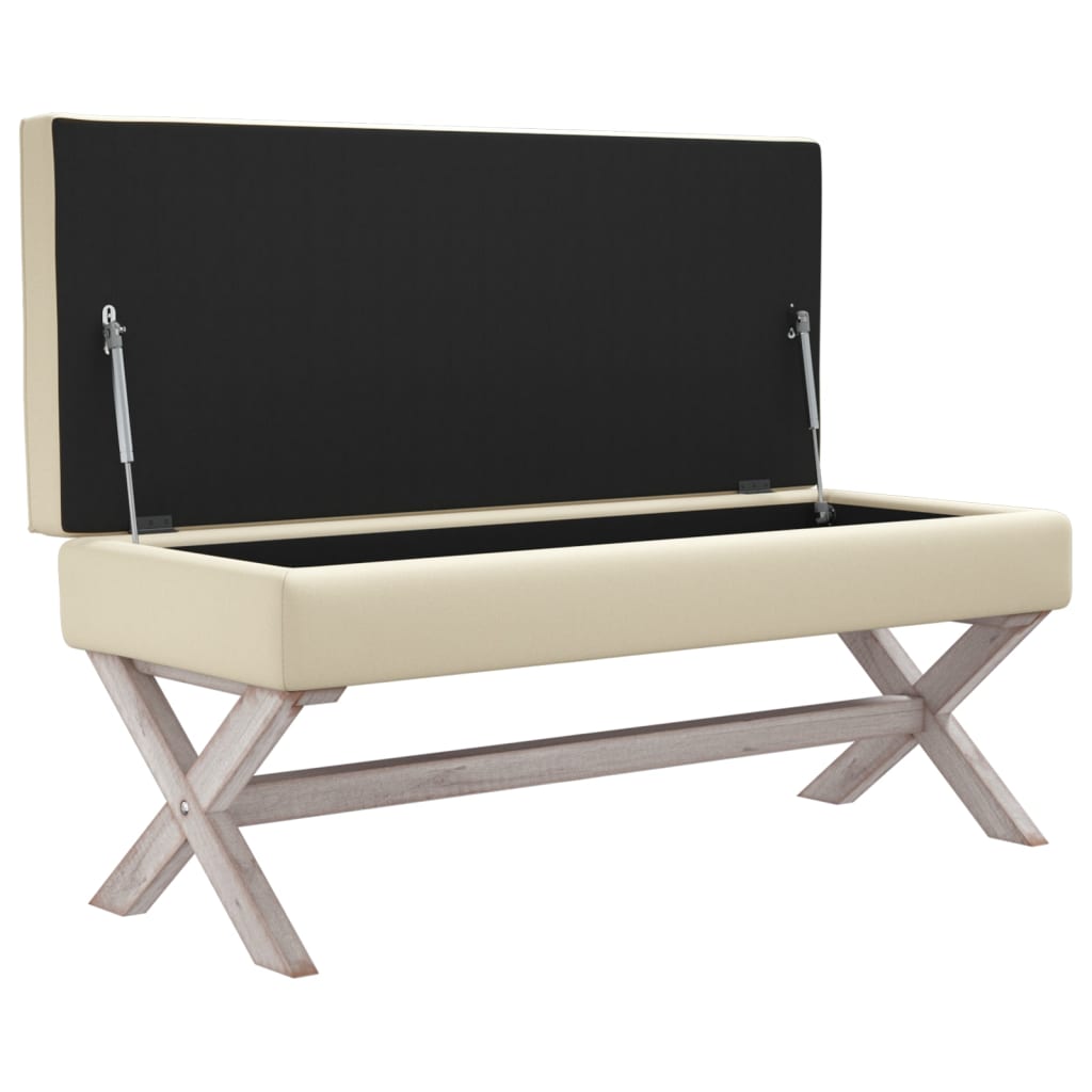 Daiktadėžė-taburetė, 110x45x49cm, linas