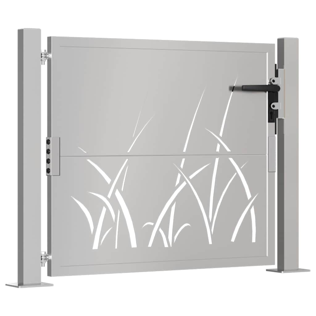 Sodo vartai, 105x80cm, corten plienas, žolės dizaino