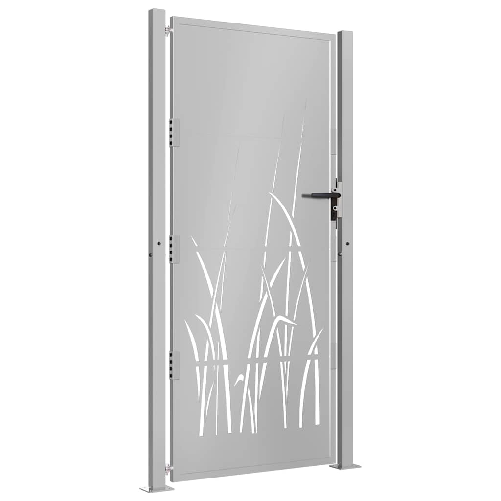 Sodo vartai, 100x175 cm, Corten plienas, žolės raštas