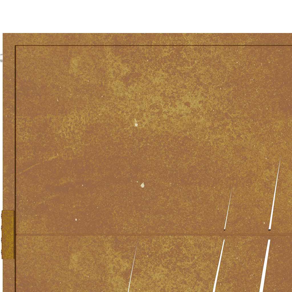 Sodo vartai, 105x205cm, corten plienas, žolės dizaino