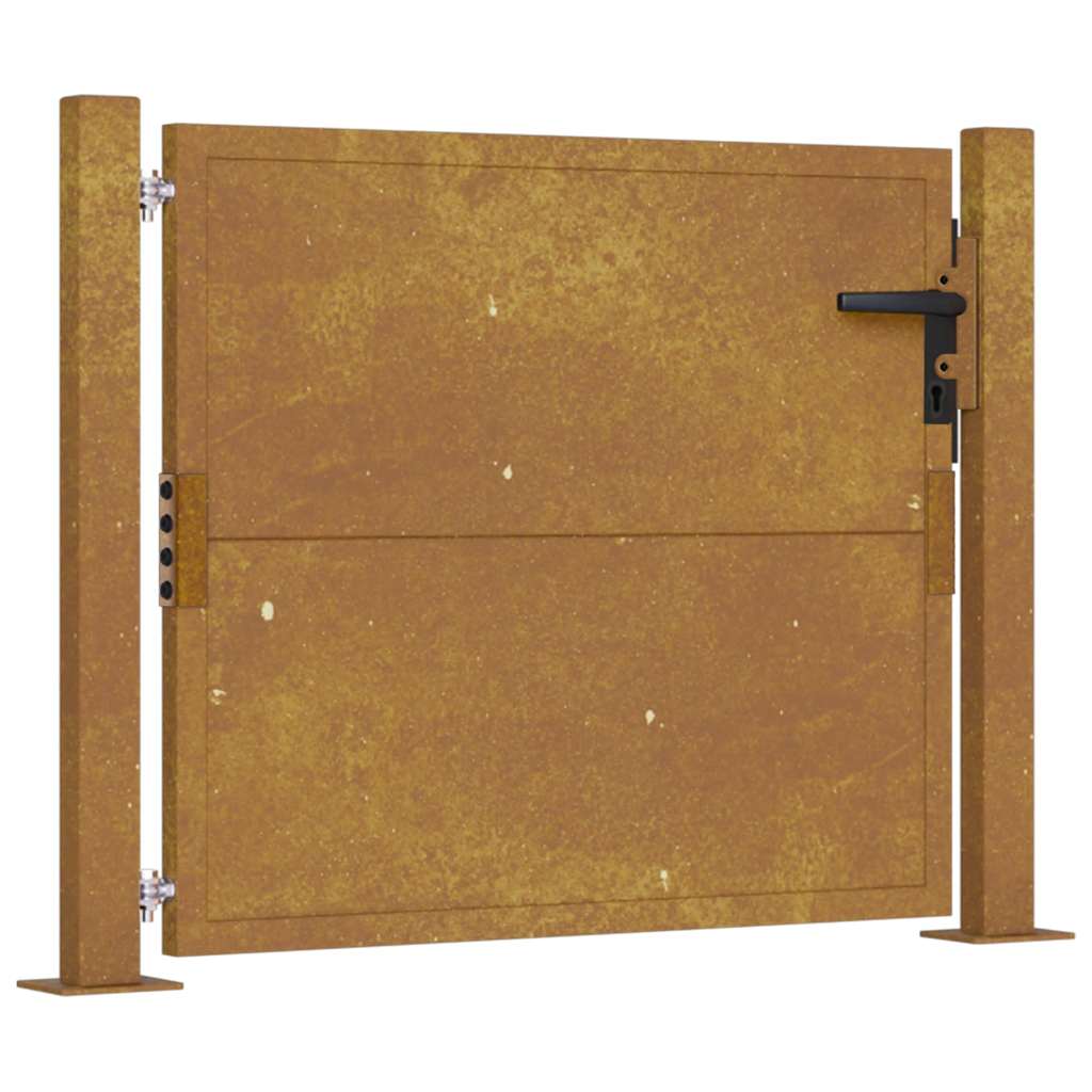 Sodo vartai, 100x100 cm, Corten plienas
