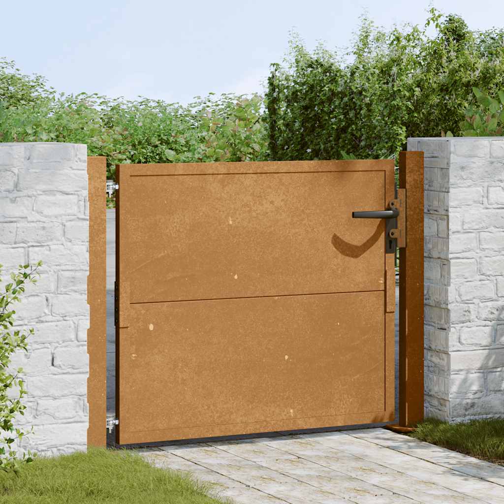 Sodo vartai, 100x100 cm, Corten plienas