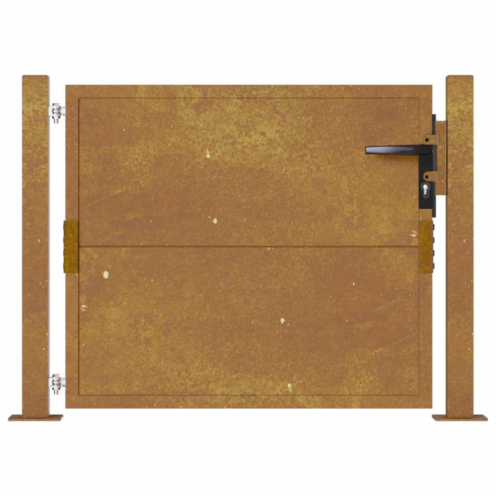 Sodo vartai, 100x100 cm, Corten plienas