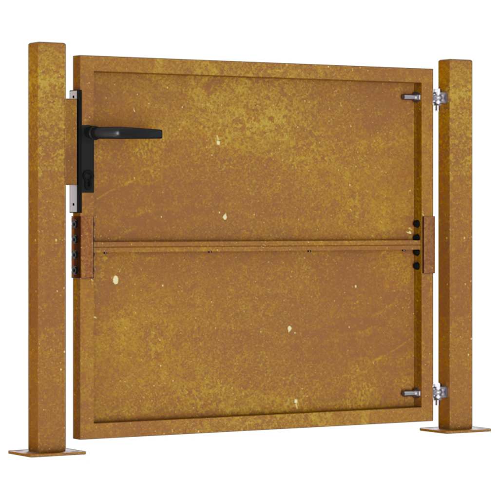 Sodo vartai, 100x100 cm, Corten plienas