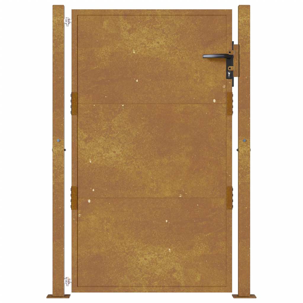 Sodo vartai, 100x125 cm, Corten plienas