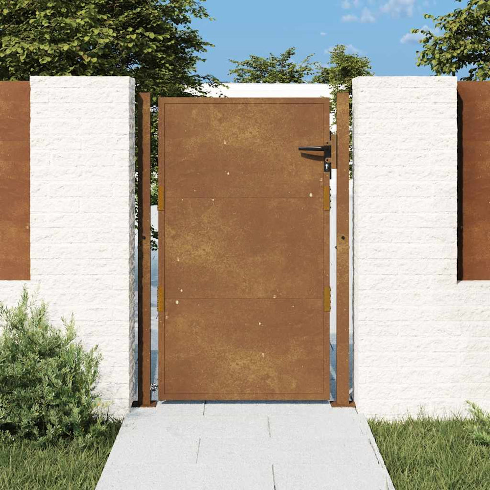 Sodo vartai, 100x125 cm, Corten plienas