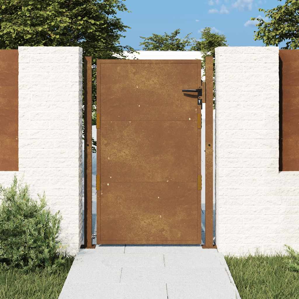 Sodo vartai, 100x125 cm, Corten plienas