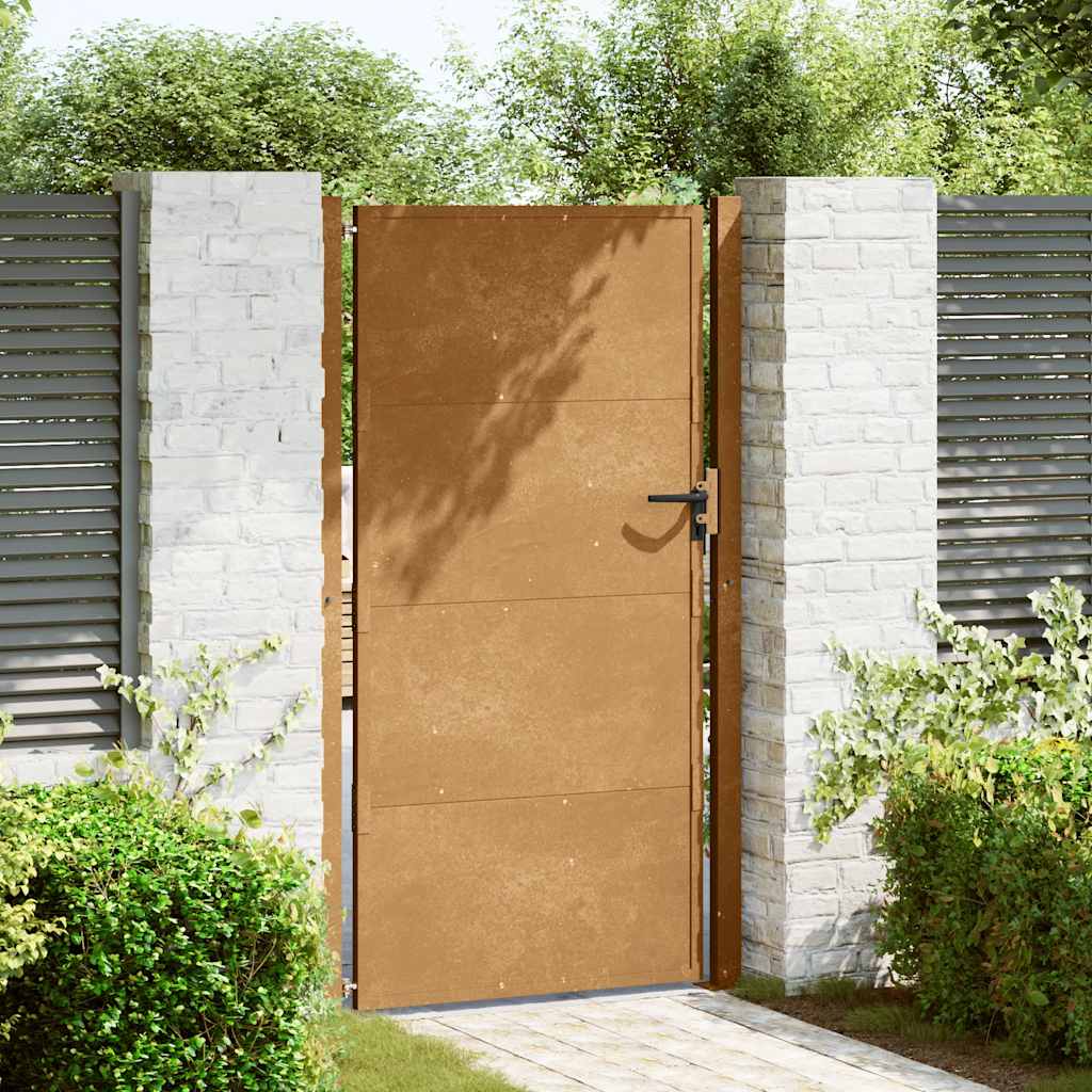 Sodo vartai, 100x200 cm, Corten plienas