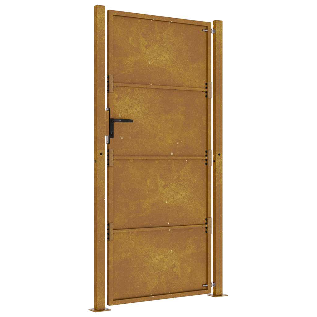 Sodo vartai, 100x200 cm, Corten plienas