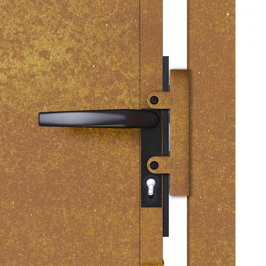 Sodo vartai, 100x200 cm, Corten plienas