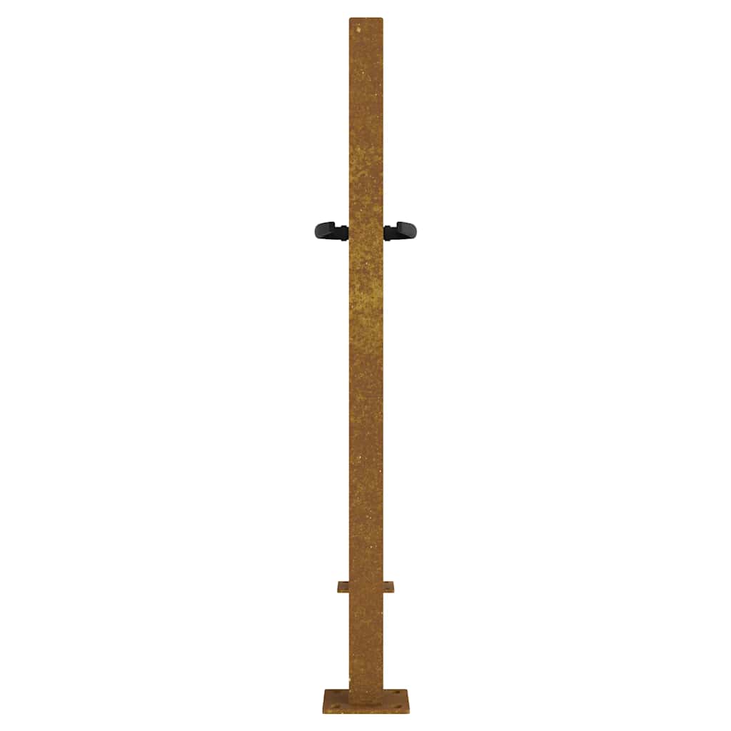 Sodo vartai, 100x75 cm, Corten plienas, bambuko dizainas