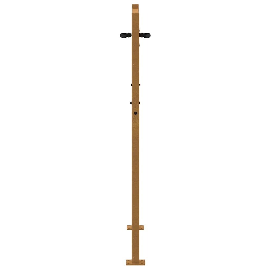 Sodo vartai, 100x150 cm, Corten plienas, bambuko dizainas