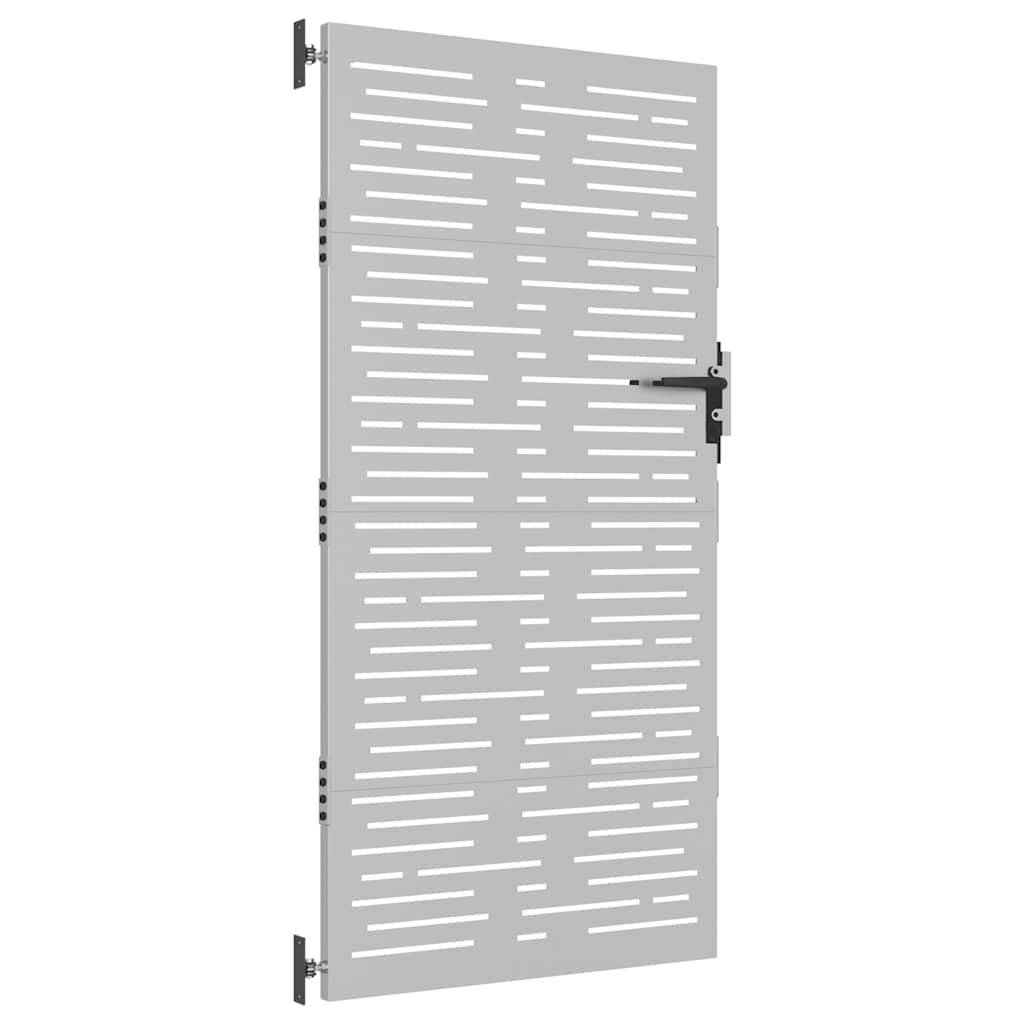 Sodo vartai, 85x200 cm, Corten plienas, kvadratinis dizainas