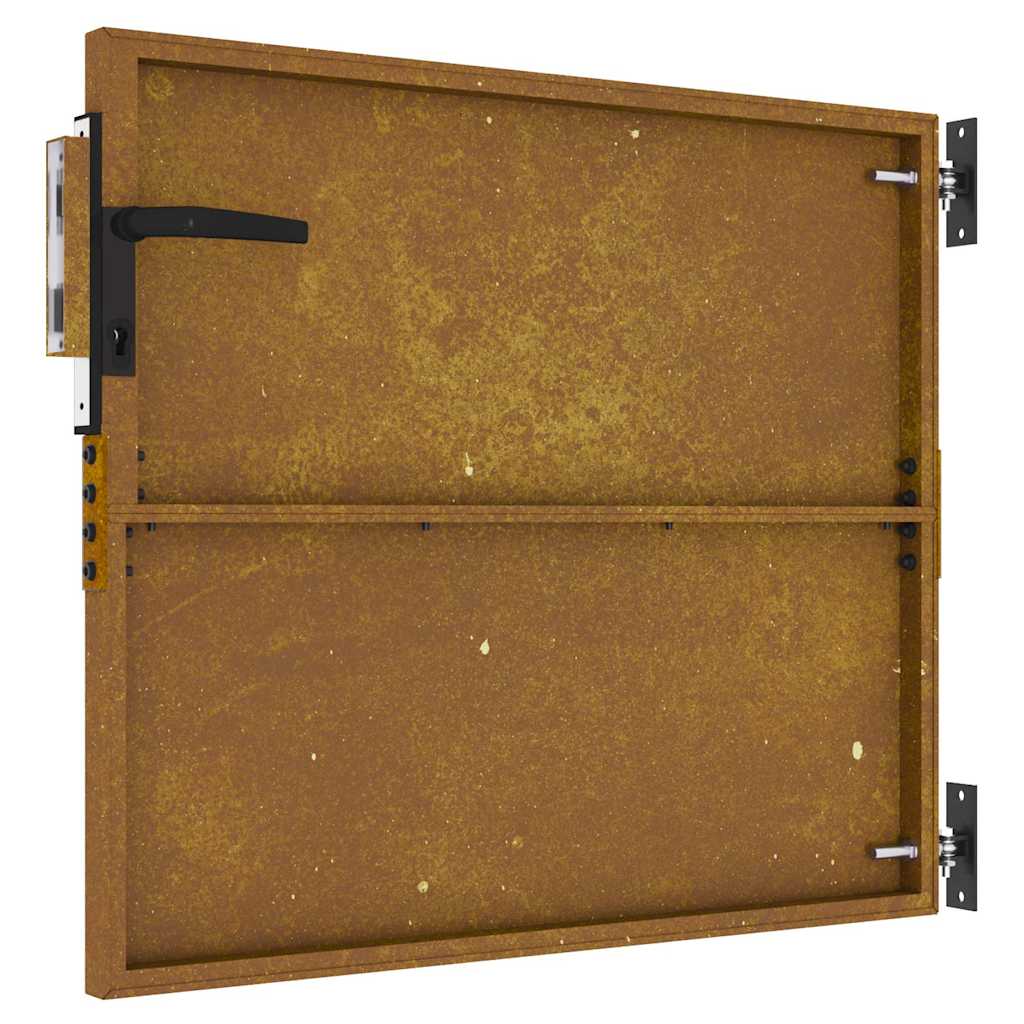 Sodo vartai, 85x75 cm, Corten plienas