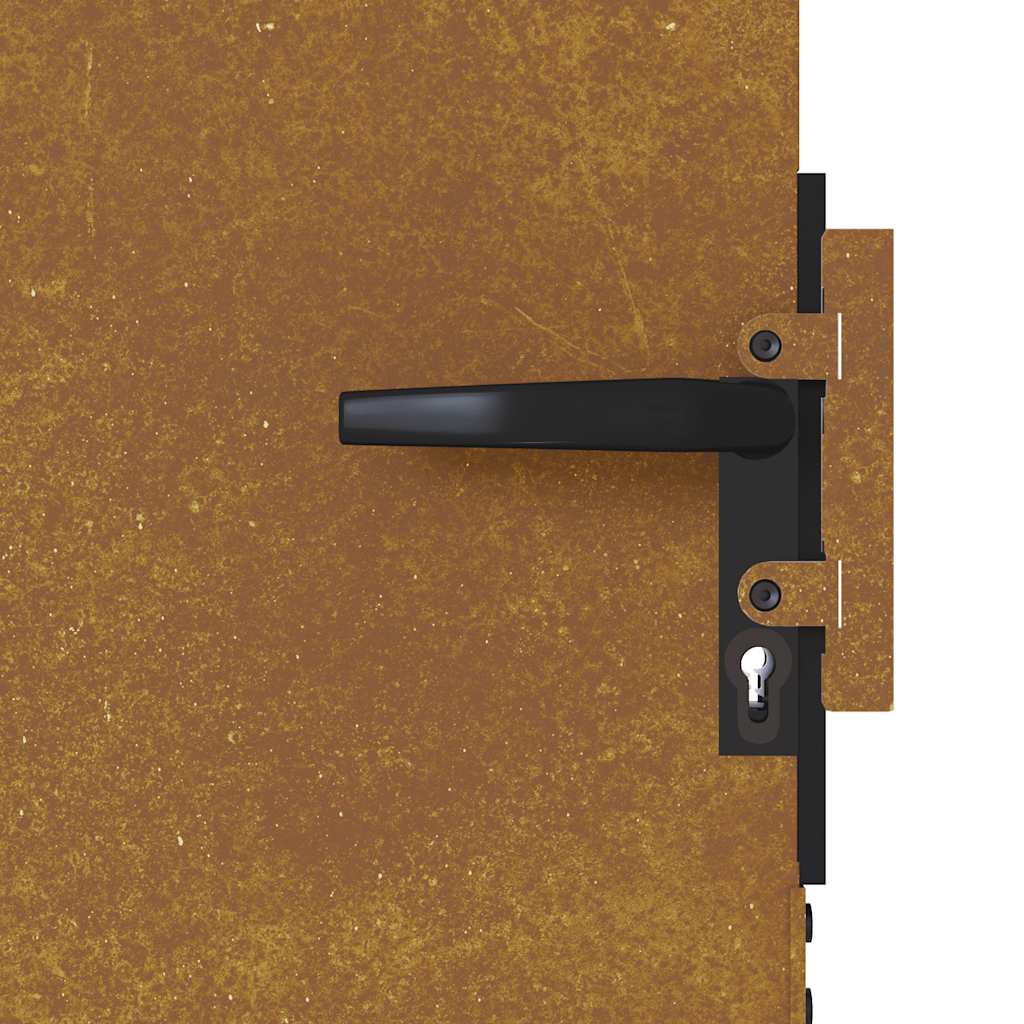 Sodo vartai, 85x75 cm, Corten plienas