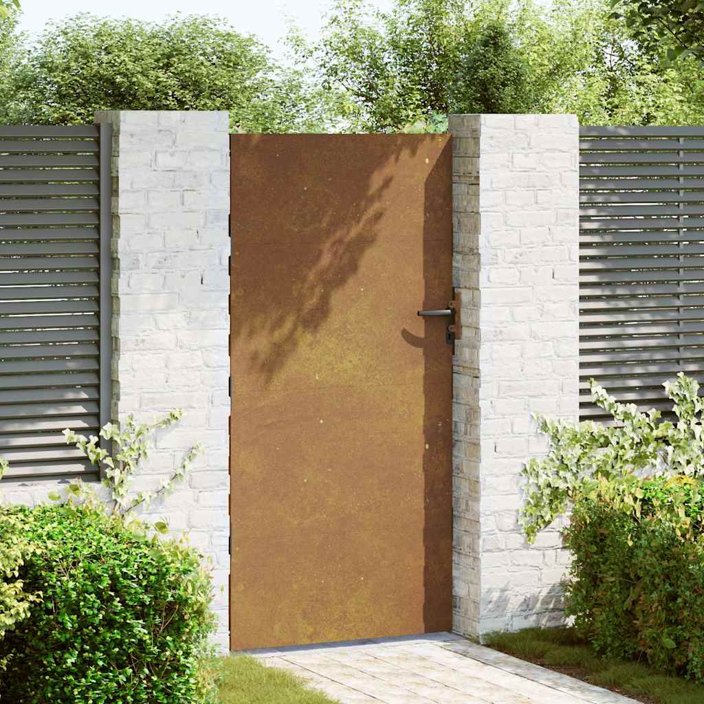 Sodo vartai, 85x175 cm, Corten plienas