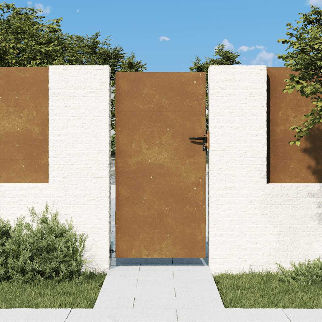 Sodo vartai, 85x200 cm, Corten plienas