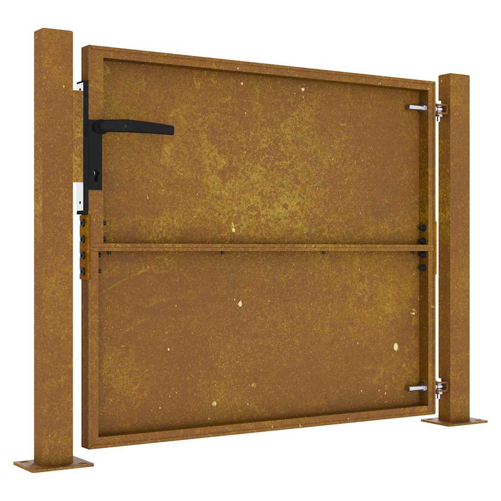 Sodo vartai, 100x100 cm, Corten plienas