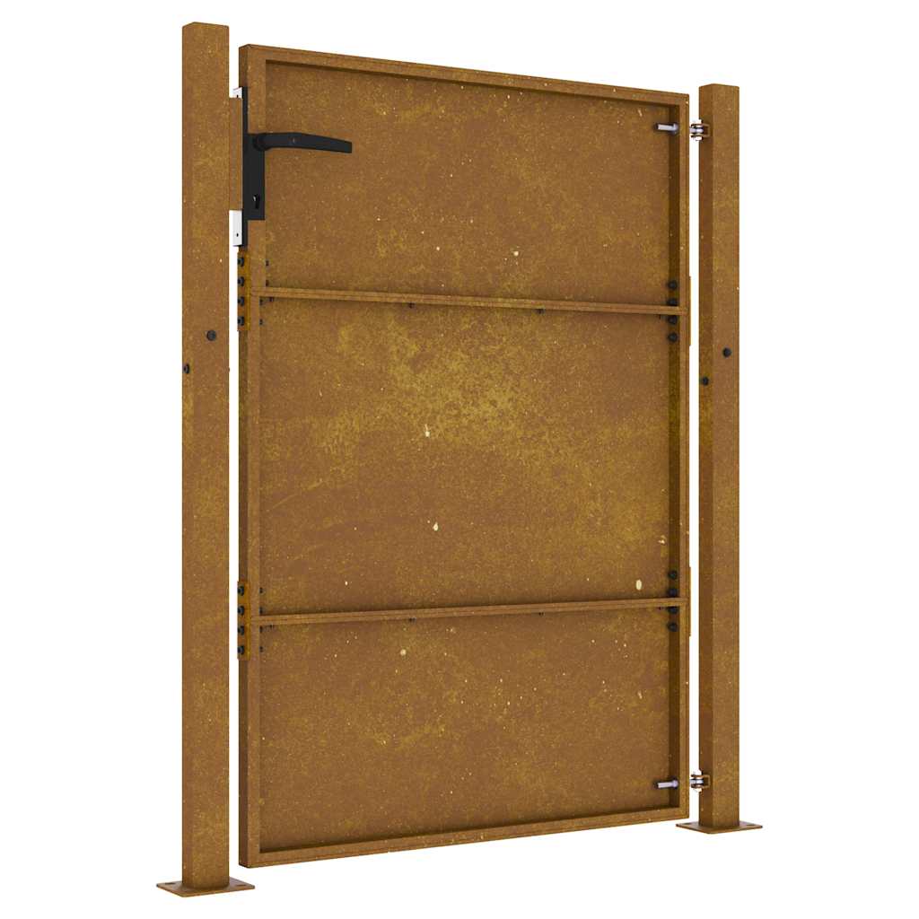 Sodo vartai, 100x125 cm, Corten plienas