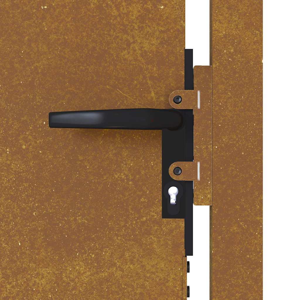 Sodo vartai, 100x200 cm, Corten plienas