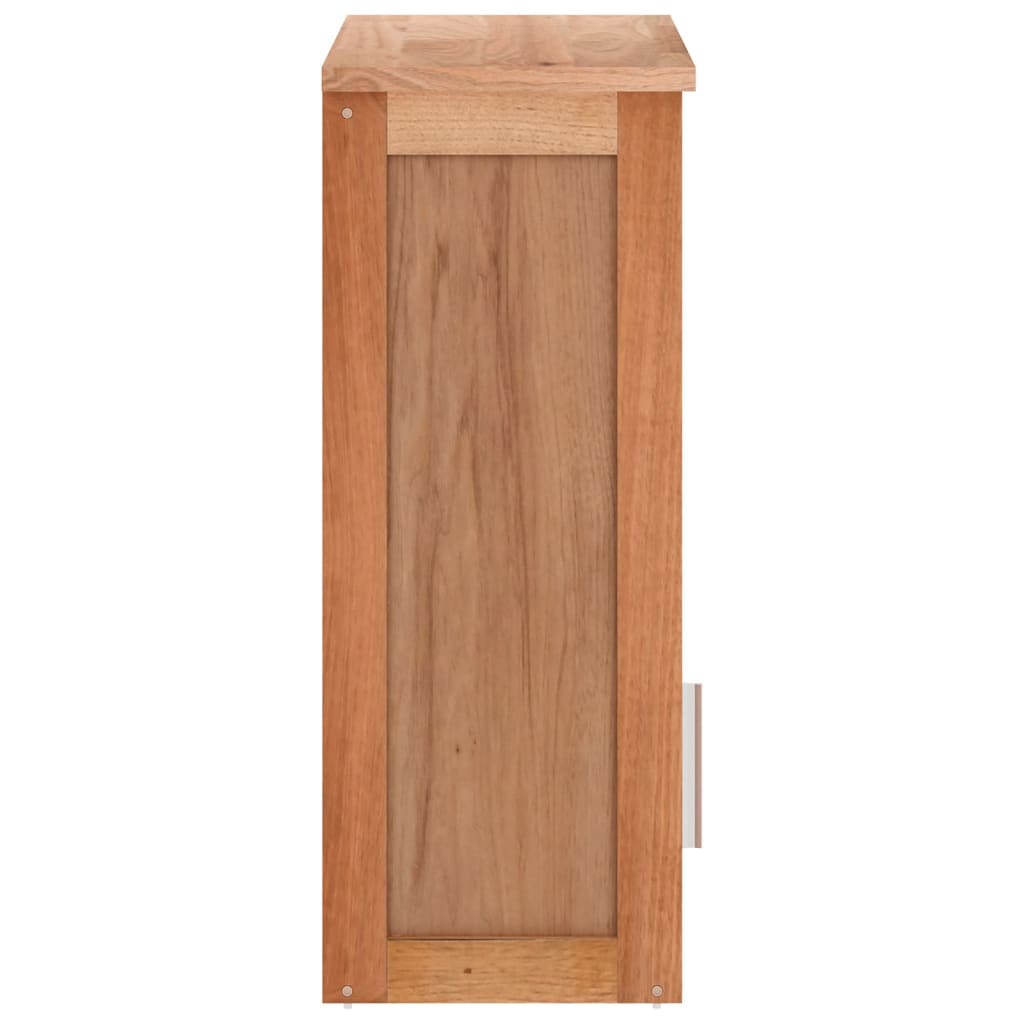 Sieninė vonios kambario spintelė, 42x23x60cm, riešutmedis