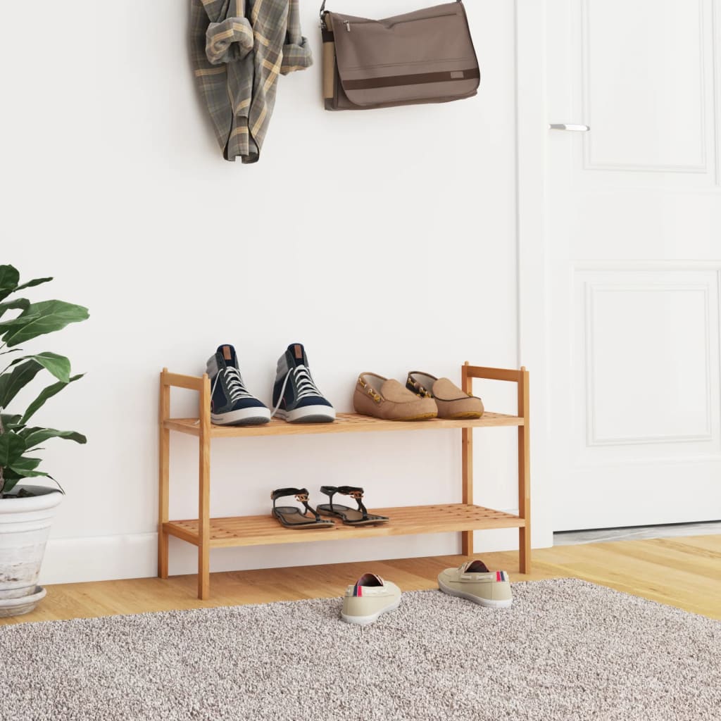 Apavu plaukts, 69x27x41cm, masīva valriekstu koksne