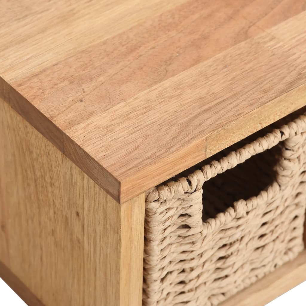 Sienas plaukts ar groziem, 62x18x16cm, masīvs valrieksts