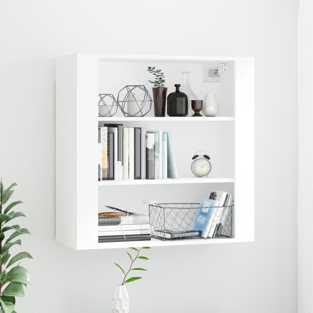 Wall cabinet, white, 80x33x80cm, engineered wood