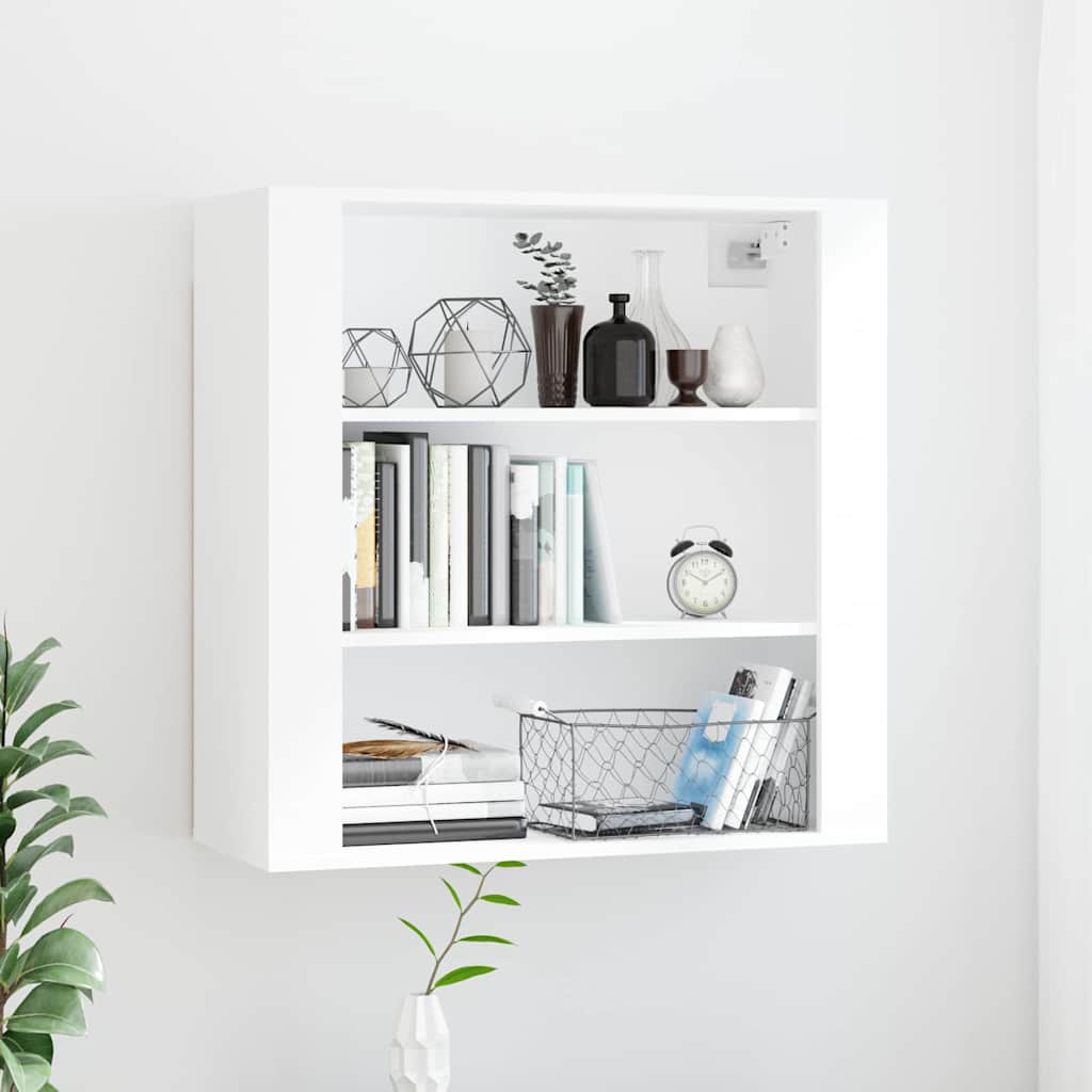 Wall cabinet, white, 80x33x80cm, engineered wood