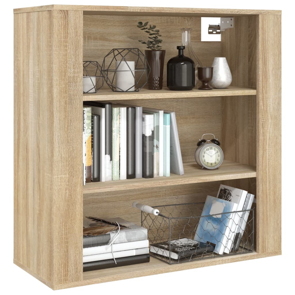 Wall cabinet, sonoma oak, 80x33x80cm, engineered wood